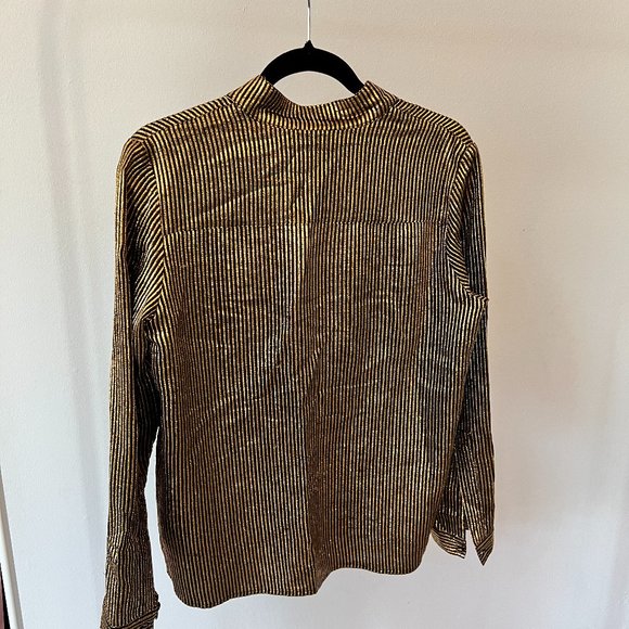 Make an Offer: Dodo Bar Or Metallic Top - Sexy Low Cut - Picture 2 of 6